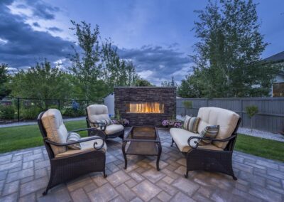Backyard Fire Place | Oasis Landscaping